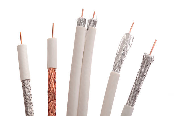 Peeled coaxial cable
